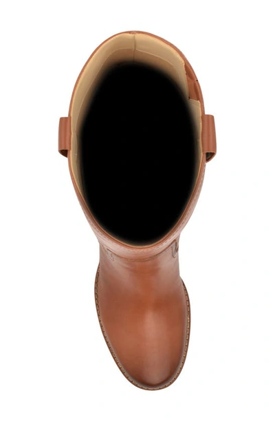 Nine West Women's Bromwel Pointy Toe Block Heel Knee High Boots In Dark Natural