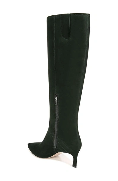 Shop 27 Edit Naturalizer Falencia Knee High Pointed Toe Boot In Pine Needle Green Suede