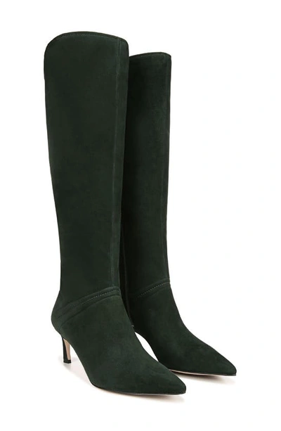 Shop 27 Edit Naturalizer Falencia Knee High Pointed Toe Boot In Pine Needle Green Suede