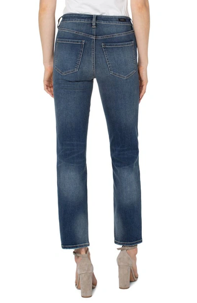 Liverpool Los Angeles Kennedy Distressed Straight Leg Jeans In Oasis