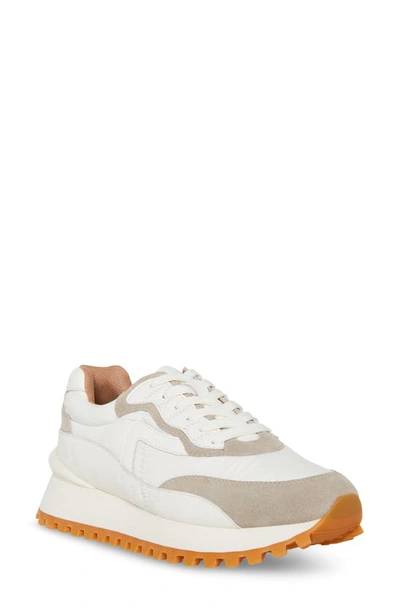 Shop Blondo Lois Retro Waterproof Running Sneaker In White Multi