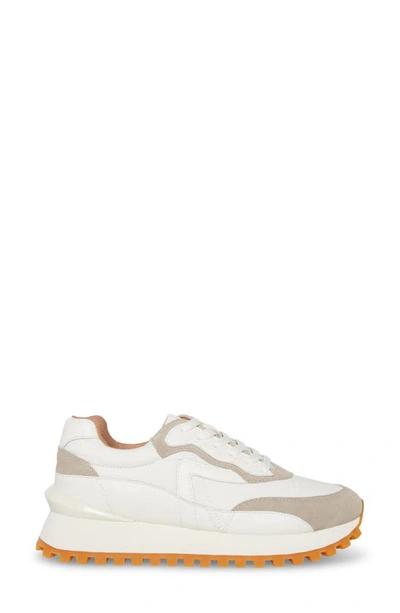 Shop Blondo Lois Retro Waterproof Running Sneaker In White Multi