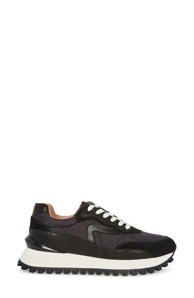 Shop Blondo Lois Retro Waterproof Running Sneaker In Black Multi