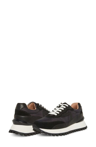 Shop Blondo Lois Retro Waterproof Running Sneaker In Black Multi