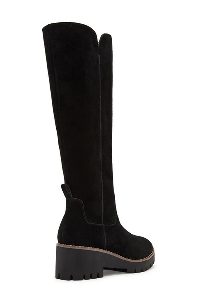 Shop Blondo Deon Waterproof Knee High Boot In Black Suede