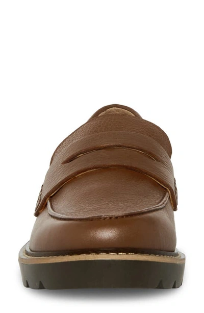 Shop Blondo Waterproof Penny Loafer In Light Brown Leather