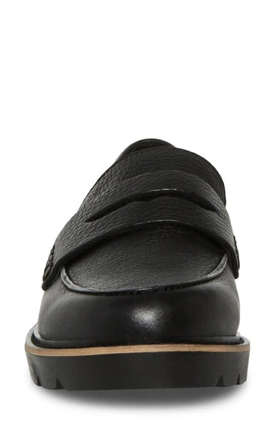 Blondo Waterproof Penny Loafer In Black Leather