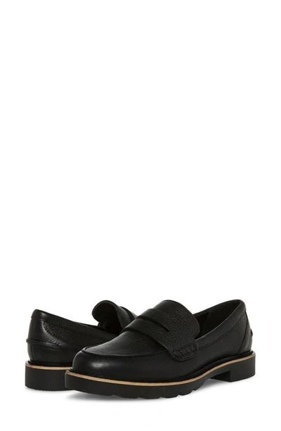 Blondo Waterproof Penny Loafer In Black Leather