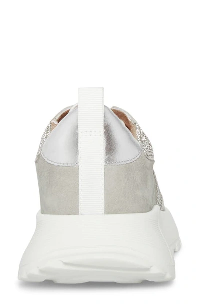 Shop Blondo Lyandra Waterproof Rhinestone Sneaker In Light Grey Multi