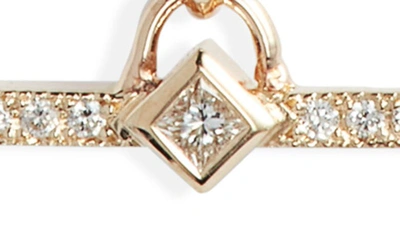 Zoë Chicco Princess Diamond Bar Faux Toggle Y-necklace In 14k Yellow Gold