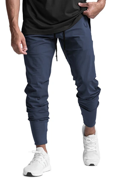 Shop Asrv Tetra-lite™ Water Repellent High Rib Joggers In Navy