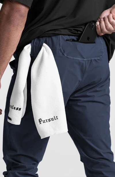 Shop Asrv Tetra-lite™ Water Repellent High Rib Joggers In Navy