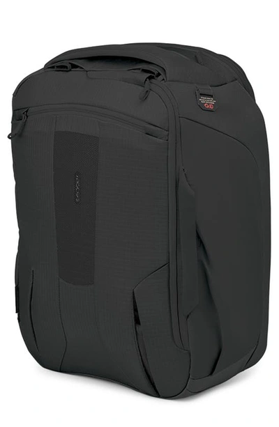 Shop Osprey Sojourn Porter 46-liter Recycled Nylon Travel Backpack In Black