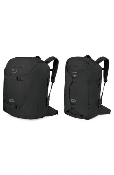 Shop Osprey Sojourn Porter 46-liter Recycled Nylon Travel Backpack In Black