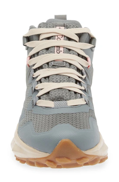 Shop Columbia Facet™ 75 Outdry™ Mid Waterproof Hiking Sneaker In Sedona Sage/ Dusty Pink