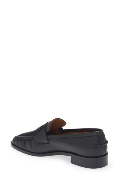 Atp Atelier Airola Penny Leather Loafers In Black