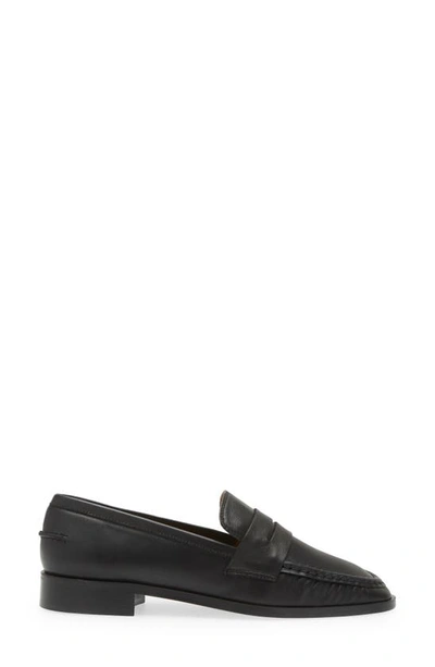 Atp Atelier Airola Penny Leather Loafers In Black