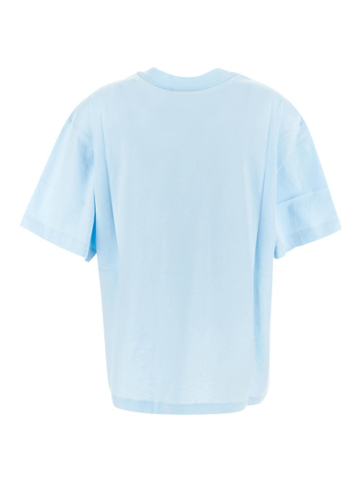 Shop Marni Polka Logo T-shirt In Blue