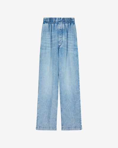 Shop Isabel Marant Timeo Trousers In Blue