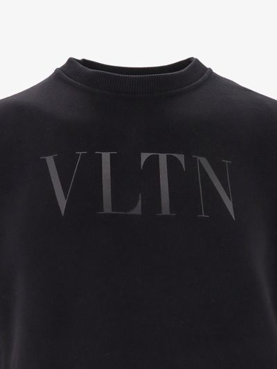 Shop Valentino Man Sweatshirt Man Black Sweatshirts