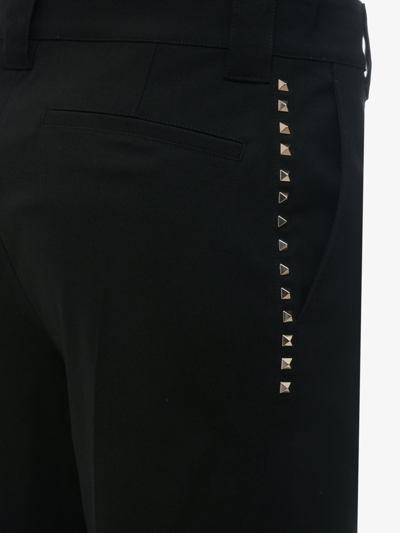 Shop Valentino Man Trouser Man Black Pants