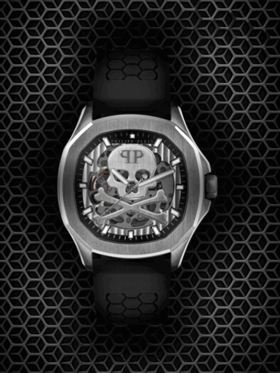 Pre-owned Philipp Plein Pwraa0123 High-conic Automatic Mens Watch 42mm 5atm