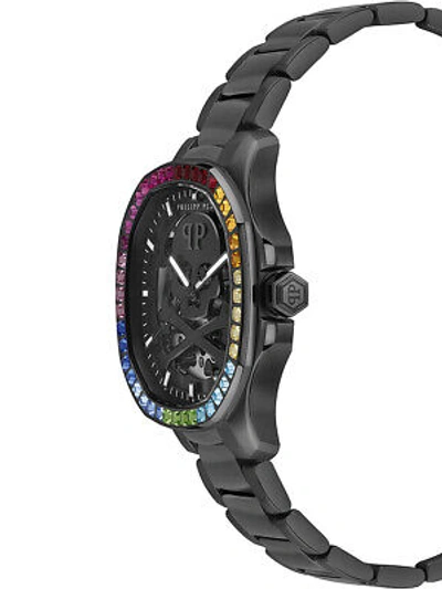 Pre-owned Philipp Plein Pwraa0823 High-conic Automatic Mens Watch 42mm 5atm