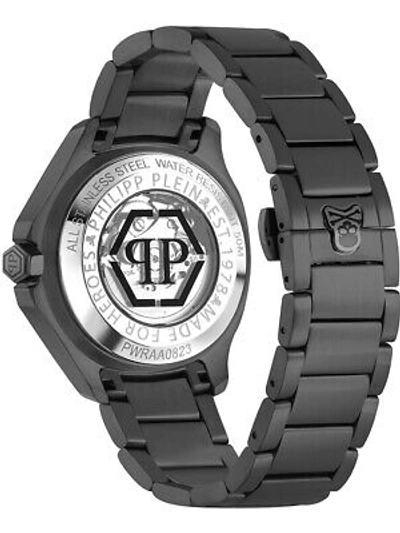 Pre-owned Philipp Plein Pwraa0823 High-conic Automatic Mens Watch 42mm 5atm