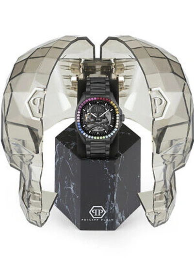 Pre-owned Philipp Plein Pwraa0823 High-conic Automatic Mens Watch 42mm 5atm
