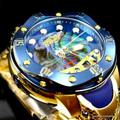 Pre-owned Invicta Reserve Kraken Swiss R150 Automatic Abalone Gold Plated Watch 52mm