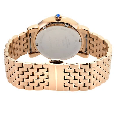 Pre-owned Gv2 By Gevril Women's 12611b Ravenna Swiss Quartz Diamond Mop Iprg Steel Watch