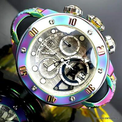 Pre-owned Invicta Reserve Kraken Meteorite Swiss Ronda 5040.n Iridescent Steel Watch