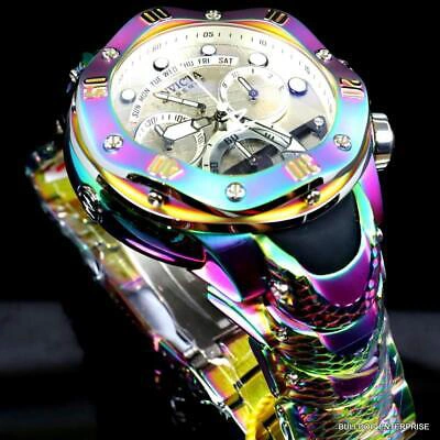 Pre-owned Invicta Reserve Kraken Meteorite Swiss Ronda 5040.n Iridescent Steel Watch