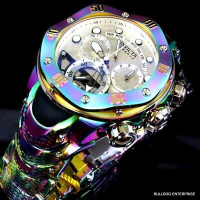 Pre-owned Invicta Reserve Kraken Meteorite Swiss Ronda 5040.n Iridescent Steel Watch