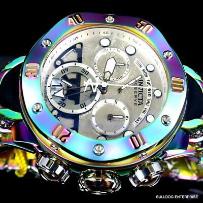 Pre-owned Invicta Reserve Kraken Meteorite Swiss Ronda 5040.n Iridescent Steel Watch