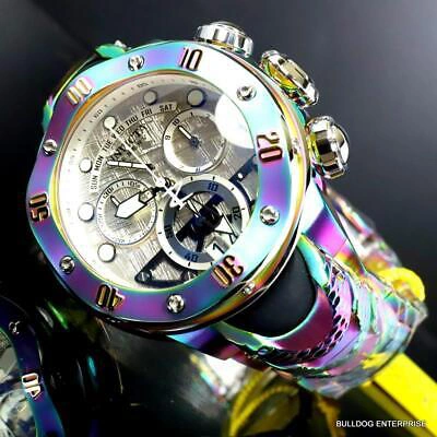 Pre-owned Invicta Reserve Kraken Meteorite Swiss Ronda 5040.n Iridescent Steel Watch