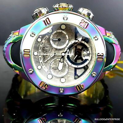 Pre-owned Invicta Reserve Kraken Meteorite Swiss Ronda 5040.n Iridescent Steel Watch