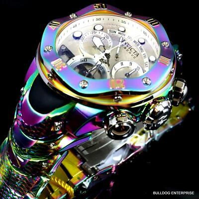 Pre-owned Invicta Reserve Kraken Meteorite Swiss Ronda 5040.n Iridescent Steel Watch