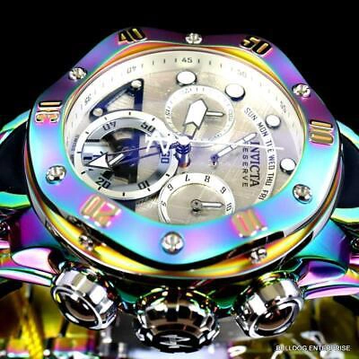 Pre-owned Invicta Reserve Kraken Meteorite Swiss Ronda 5040.n Iridescent Steel Watch