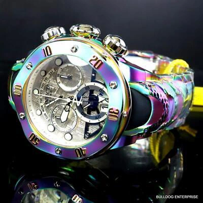 Pre-owned Invicta Reserve Kraken Meteorite Swiss Ronda 5040.n Iridescent Steel Watch