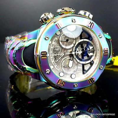 Pre-owned Invicta Reserve Kraken Meteorite Swiss Ronda 5040.n Iridescent Steel Watch