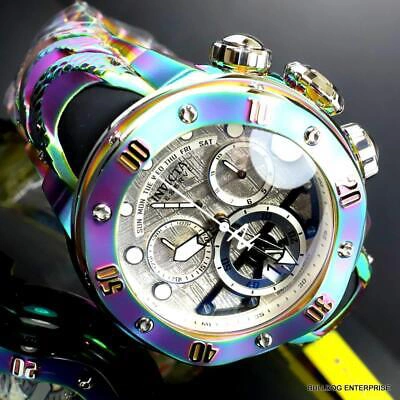 Pre-owned Invicta Reserve Kraken Meteorite Swiss Ronda 5040.n Iridescent Steel Watch