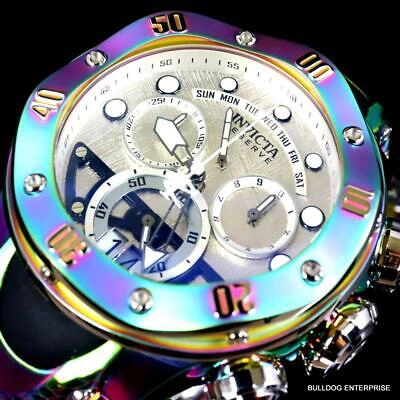 Pre-owned Invicta Reserve Kraken Meteorite Swiss Ronda 5040.n Iridescent Steel Watch