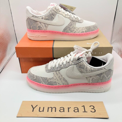 Pre-owned Nike Women's Air Force 1 Low Our Force 1 Snakeskin Dv1031-030 Women's Size In Pink