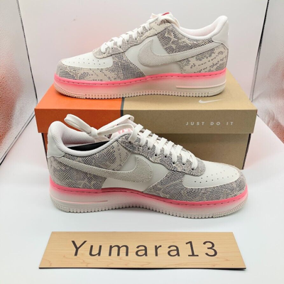Pre-owned Nike Women's Air Force 1 Low Our Force 1 Snakeskin Dv1031-030 Women's Size In Pink