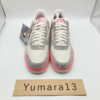 Pre-owned Nike Women's Air Force 1 Low Our Force 1 Snakeskin Dv1031-030 Women's Size In Pink