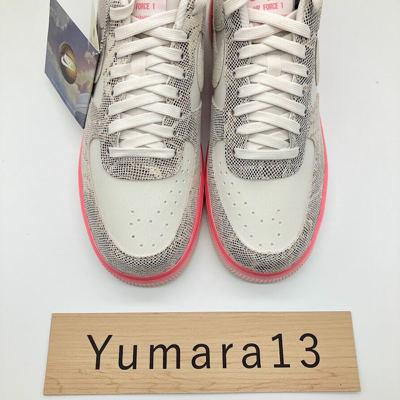 Pre-owned Nike Women's Air Force 1 Low Our Force 1 Snakeskin Dv1031-030 Women's Size In Pink