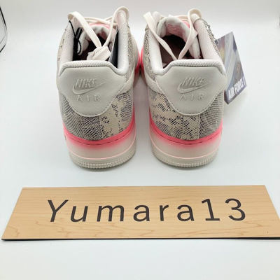 Pre-owned Nike Women's Air Force 1 Low Our Force 1 Snakeskin Dv1031-030 Women's Size In Pink