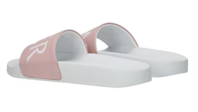 Pre-owned Moncler Joleen Leather Slides Sandals Shoes Mules 39 In White