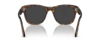 Pre-owned Persol 0po3313s 108/48 Caffe/black Polarized Square Unisex Sunglasses